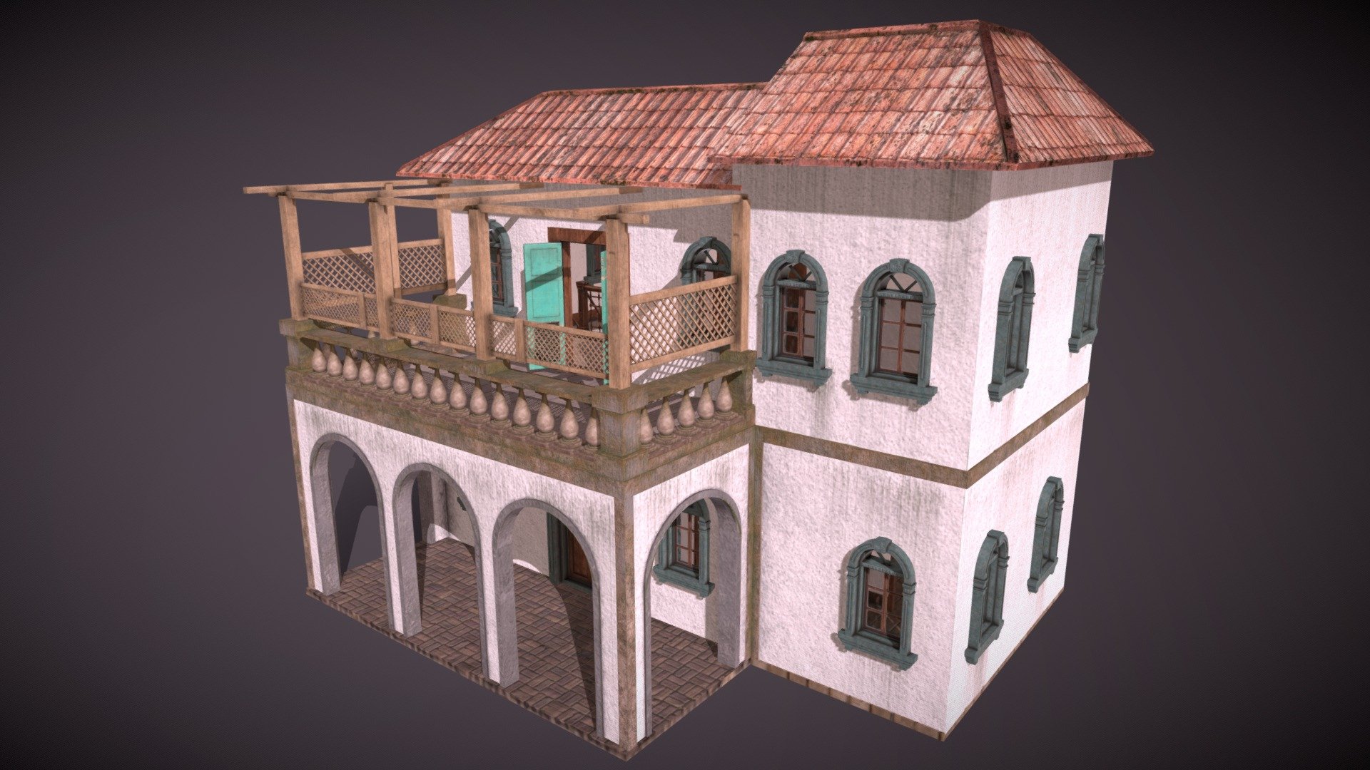 -Vintage Villa is modeled in  Blender version 2.79b.

-For texturing Substance Painter is used.

-Render engine used is Blender Cycles version 2.79b.

-The Model has 13 Meshes and 13 Materials.

-2k and 1k Material Textures in .PNG format included.

(On request 4k textures can also be made available)

-.Blend (Packed+Original), .fbx and .Obj Format avalable.

-According to blender statistics VintageVilla model has 

(Verts:60001 Faces:50960 Tris:99876) - The Vintage Villa - Buy Royalty Free 3D model by CG Buzz (@Tapan_S) 3d model