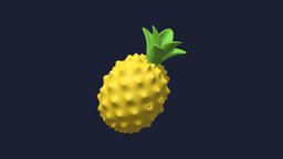 Pinapple Icon object, food, fruit, organic, icon, fresh, yellow, sweet, health, diet, vegetable, vegetarian, healty, juicy, nutrition, healthy, pinapple, 3d