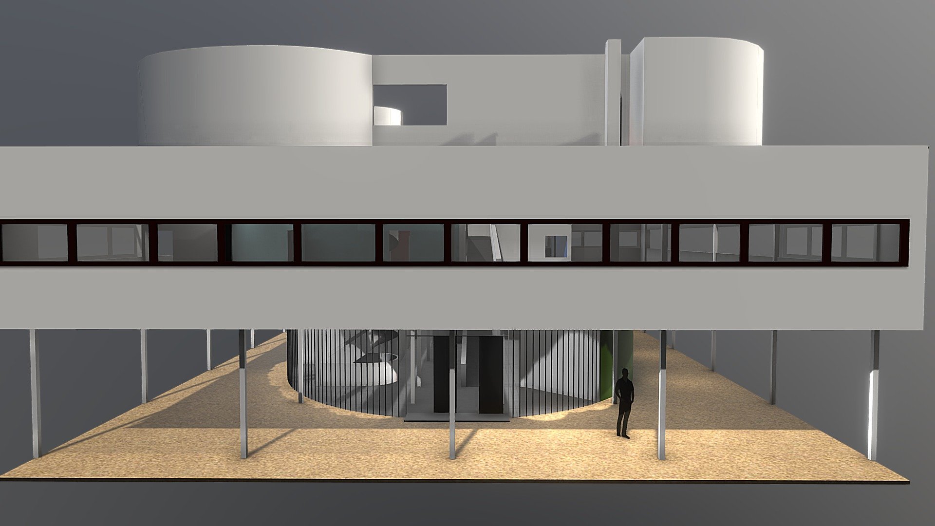 Shared  Immersive World Masterpieces (SIWM) - SIWM-----VILLA SAVOYE-Le Corbusier - Download Free 3D model by inokenshare 3d model