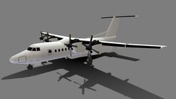 DeHavilland Canada DHC-7 Static Low Poly Blank historic, mesh, scenery, aircraft, static, xplane, dehavilland, boneyard, lowpoly, p3d, msfs, decomissioned, dash7