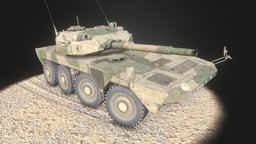Maneuver Combat Vehicle (MCV / 機動戦闘車) japan, combat, realistic, tank, maneuver, substance, vehicle, pbr, lowpoly, substance-painter, war, gameready