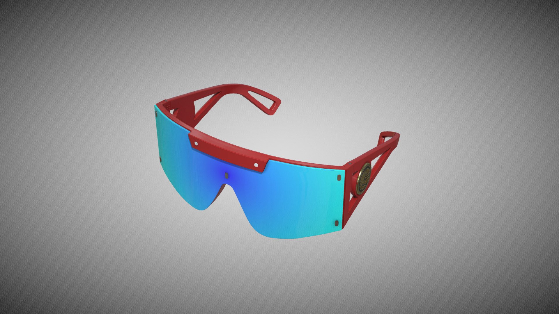 A high poly model of trendy sunglasses 3d model
