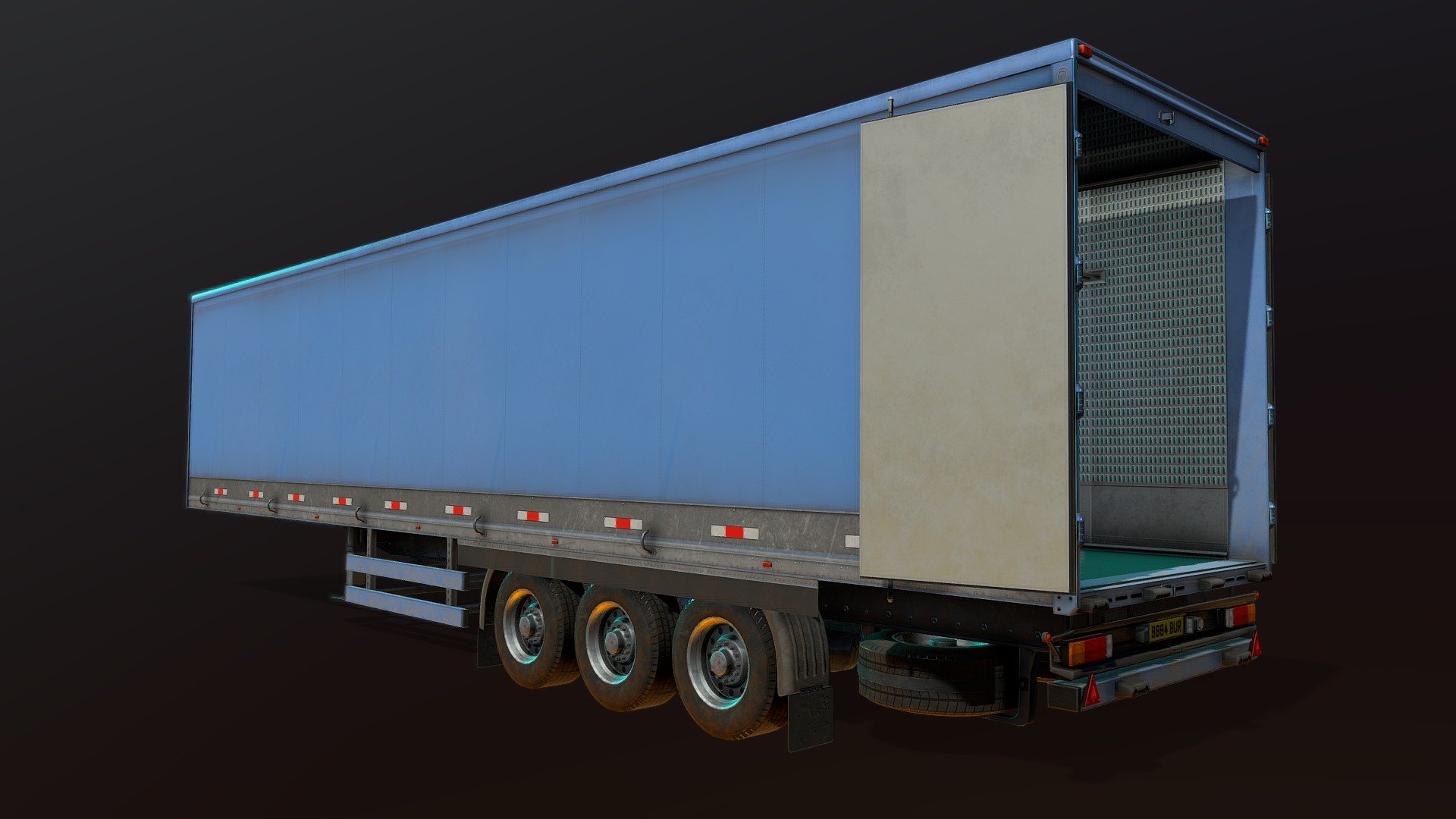 Loading Bay Truck Trailer LOD0 - 3D model by Christian Whelan (@CEWSKILL) 3d model