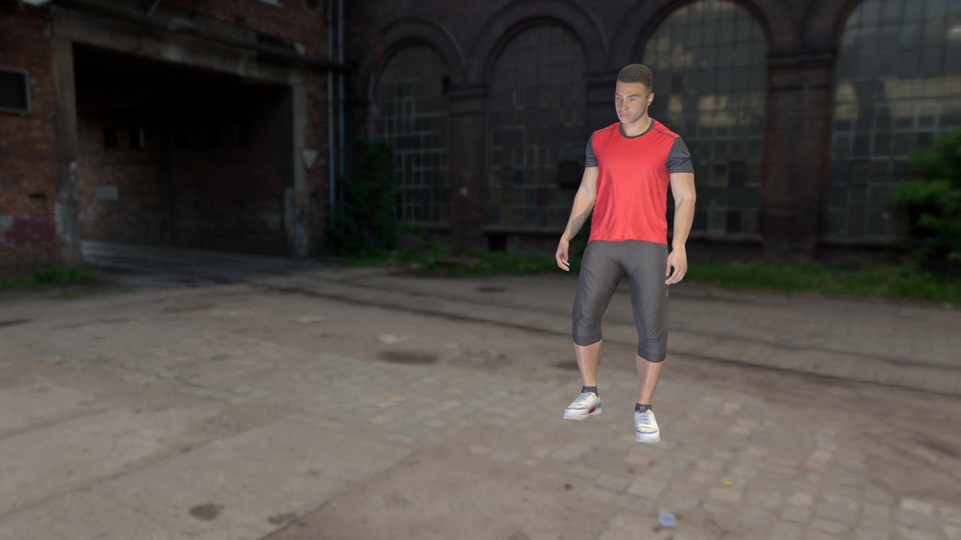 This is a true human size and detailed model of a young sporty man of Caucasian appearance dressed in sportswear. The model is rigged via Mixamo and saved in .fbx animation format. Additionally you can find this model captured in A-pose, ready for further custom rigging and animation.

Animation styles applied:


playing soccer (3 styles)
sitting (2 styles)
walking

Technical specifications:


digital double scan model
low-poly model
high-poly model (.ztl tool with 5 subdivisions) 
fully quad topology
sufficiently clean
edge loops based topology
ready for subdivision
8K texture color map
non-overlapping UV map
ready for animation
rigged via Mixamo
PBR textures 8K resolution: Normal, Displacement, Albedo maps**

Download package includes a Cinema 4D project file with Redshift shader, OBJ, FBX, STL files, which are applicable for 3ds Max, Unreal Engine, Unity, Blender, etc. 

Video preview: https://youtu.be/7hMFZoSXWwM

3D EVERYTHING - Animated young man playing football 365 - Buy Royalty Free 3D model by deep3dstudio 3d model
