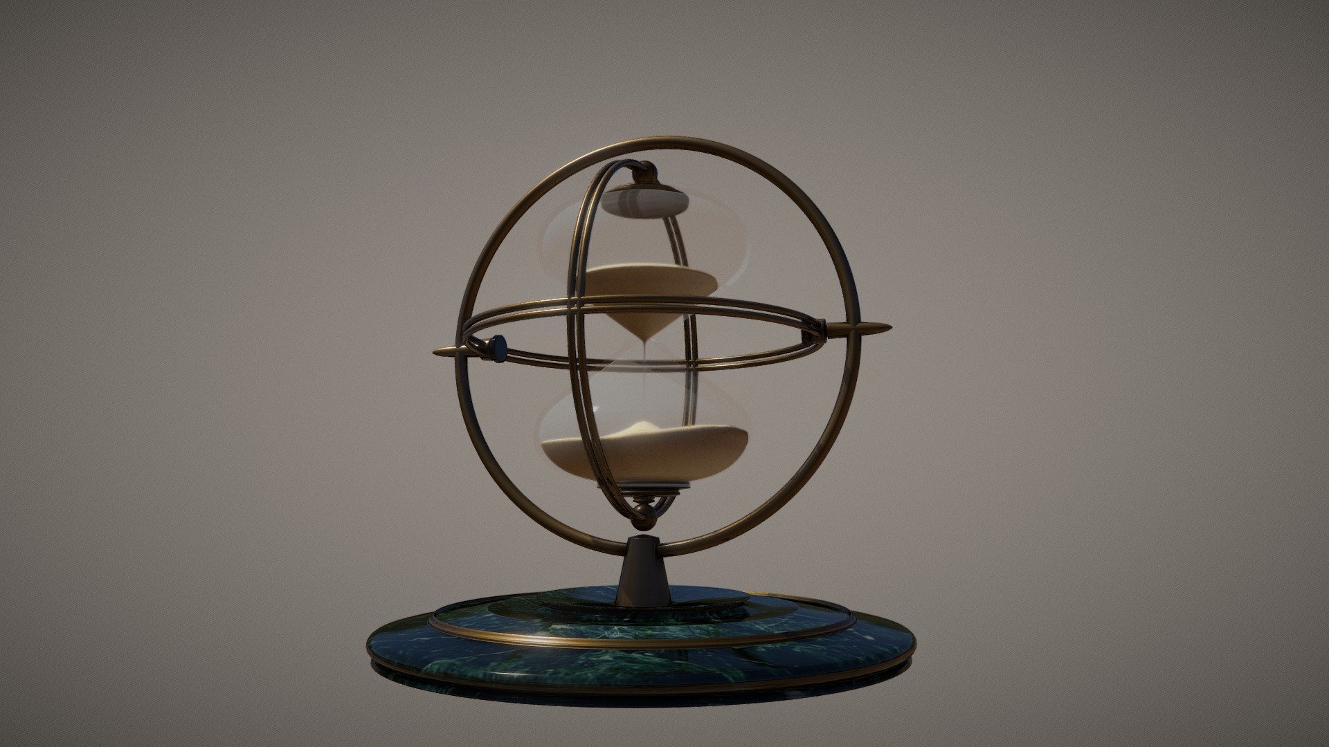 High poly model of a classical hourglass. Modeled and designed by me in Autodesk Maya. This asset was created for a detailed render in Arnold: https://www.artstation.com/artwork/KqL64 - Steampunk hourglass - Buy Royalty Free 3D model by AitorMS3D (@AitorMS) 3d model