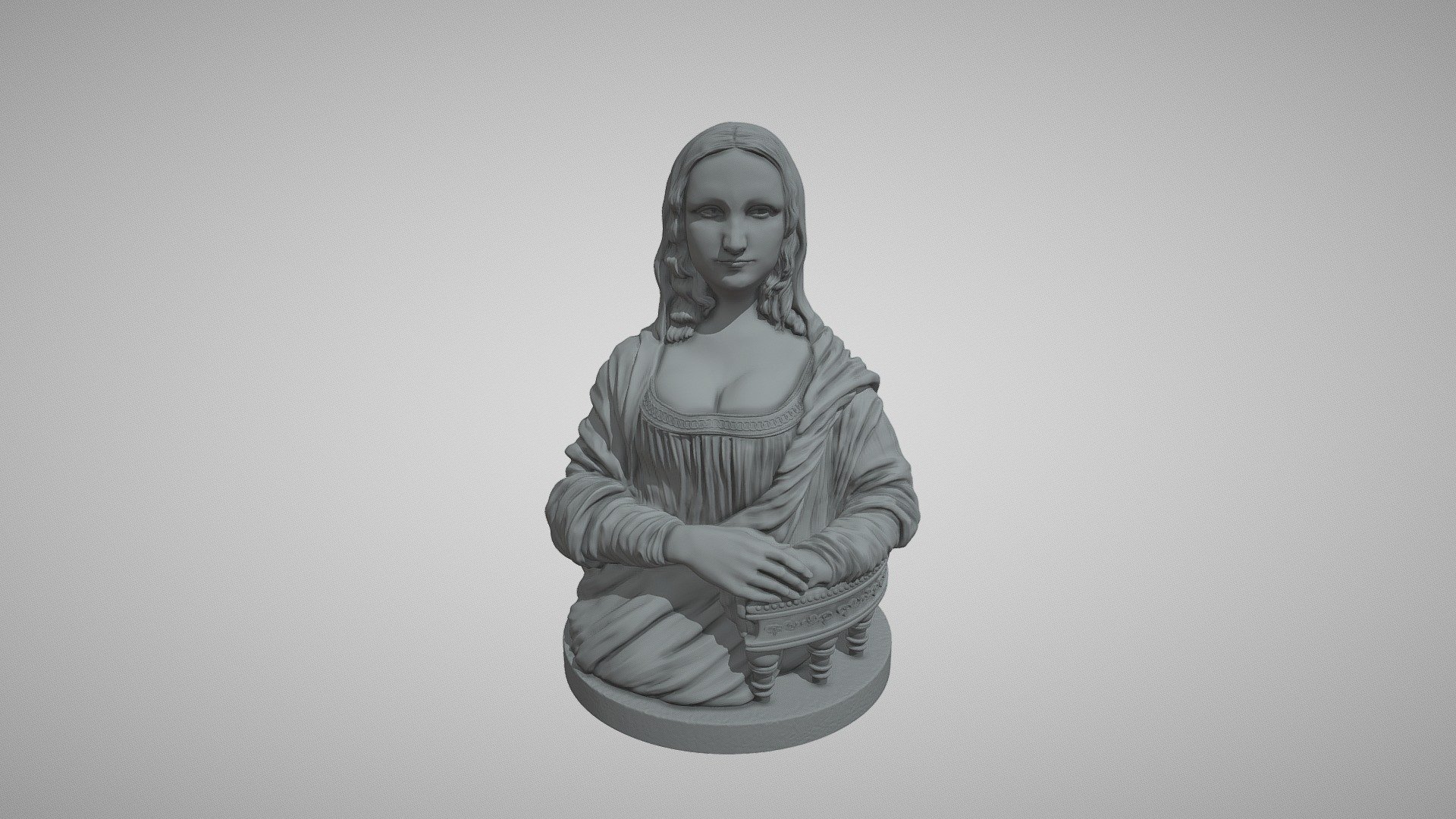 Mona_Lisa-La_Gioconda - 3D model by moti007 3d model