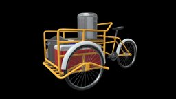 Cargo Bike, Tricycle (carrito de tamales) food, cart, cultural, mexican, gastronomy