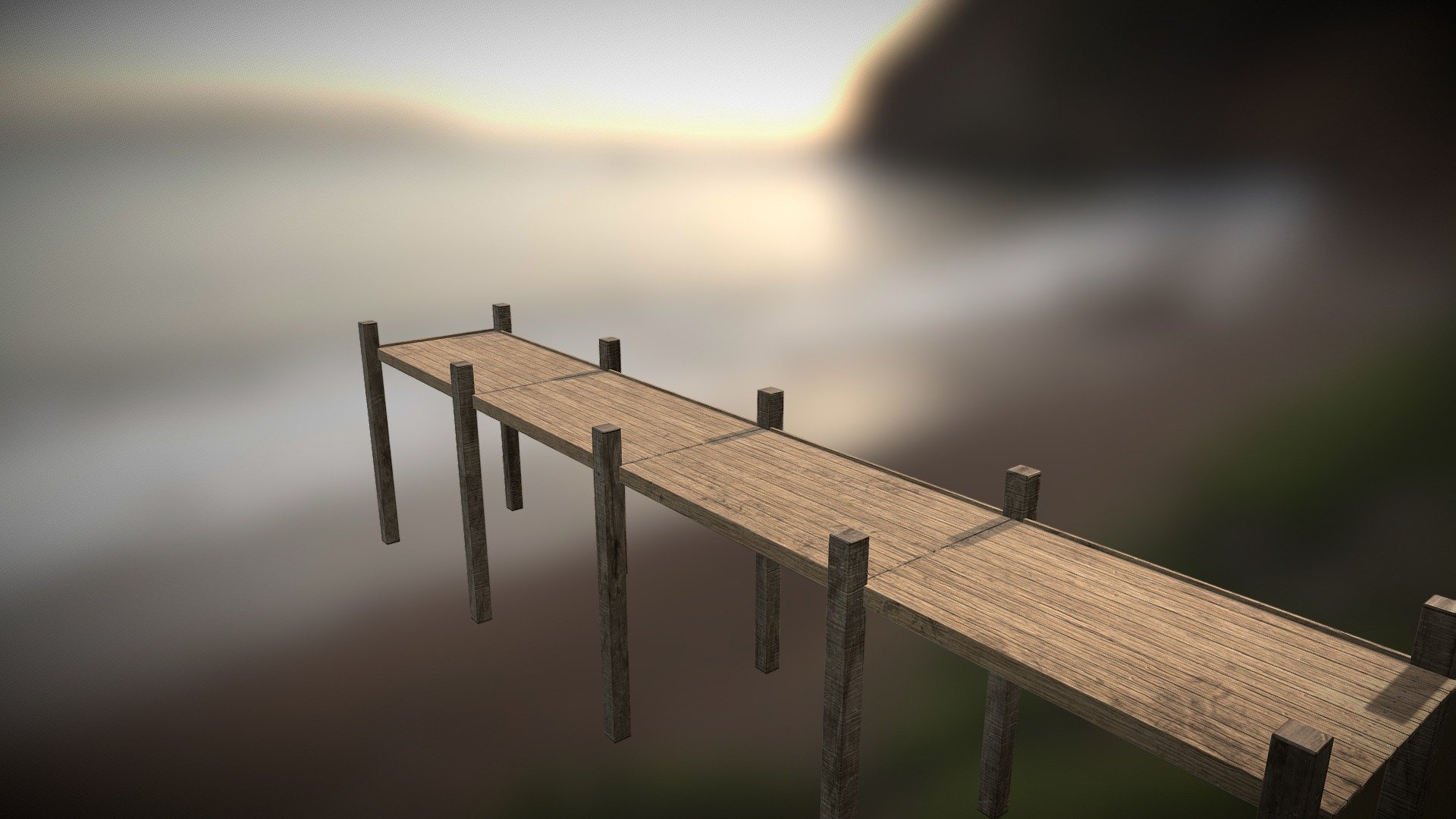 Quick pier for my bachelor's project. &gt;1 hour total project time 3d model