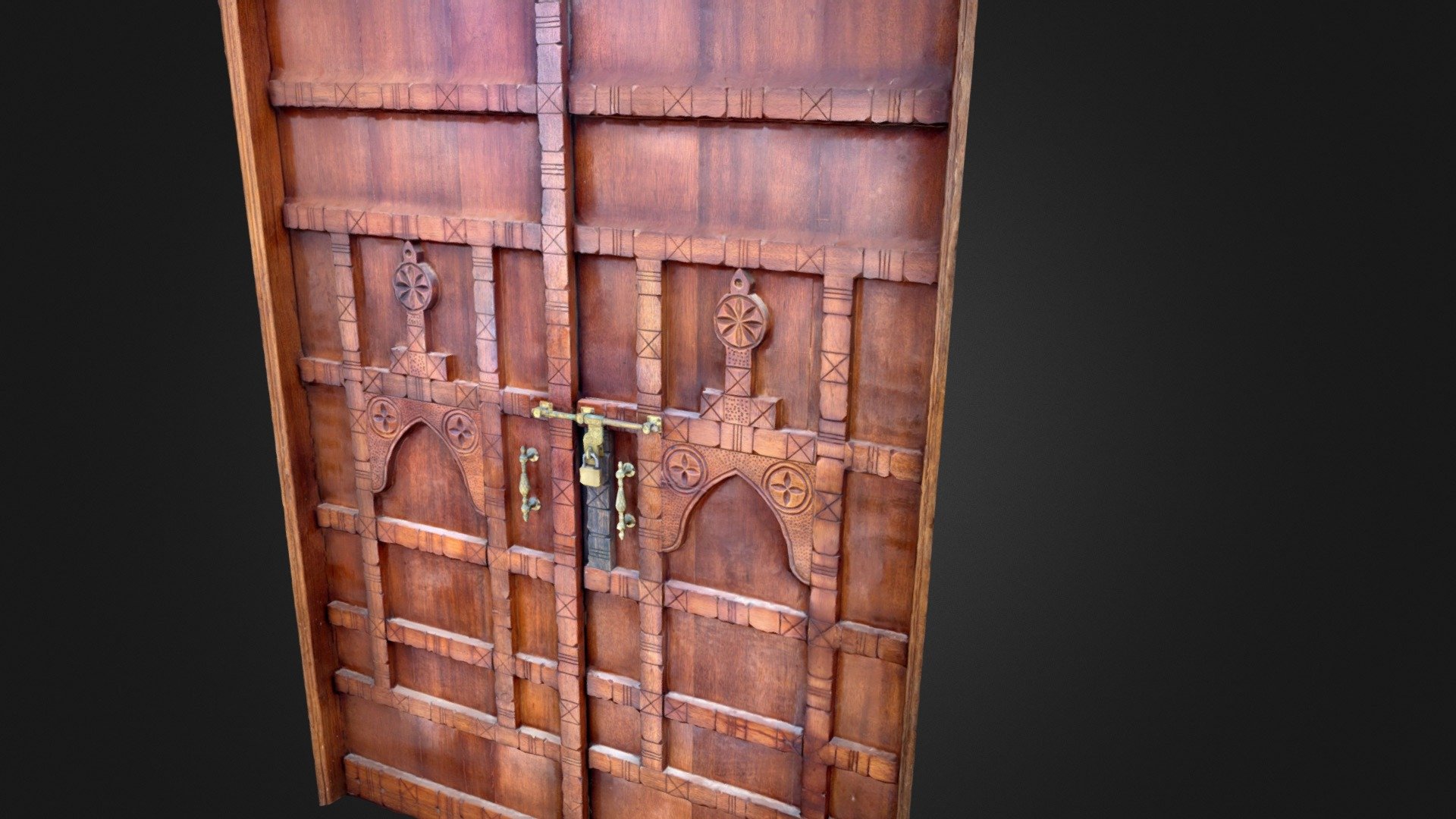 Photoscan of realistic arabic style door 3d model