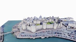 Caernarfon Castle,wales,medieval,scan,map castle, map, architecture, wall