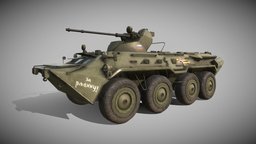 BTR-82A armored-vehicles, russian-weapon, army-vehicle, russian-army, btr-80, substancepainter, substance, blender, military, gameasset, gameready
