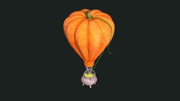Pumpkin pumkin, airballoon, blender3d, halloween, magic