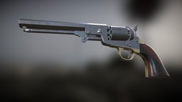 Colt 1851 Navy revolver, 1851, weapon, gun, colt, navy