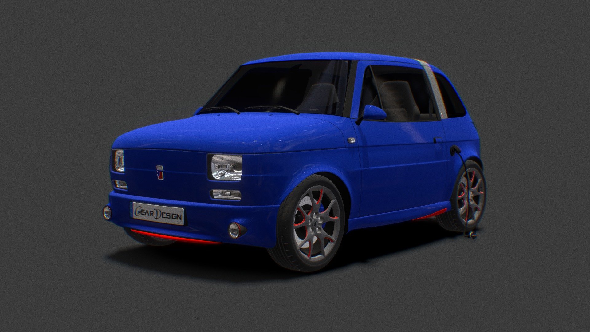 Prototype model created from passion to polish automotive industry and 3D graphic 3d model