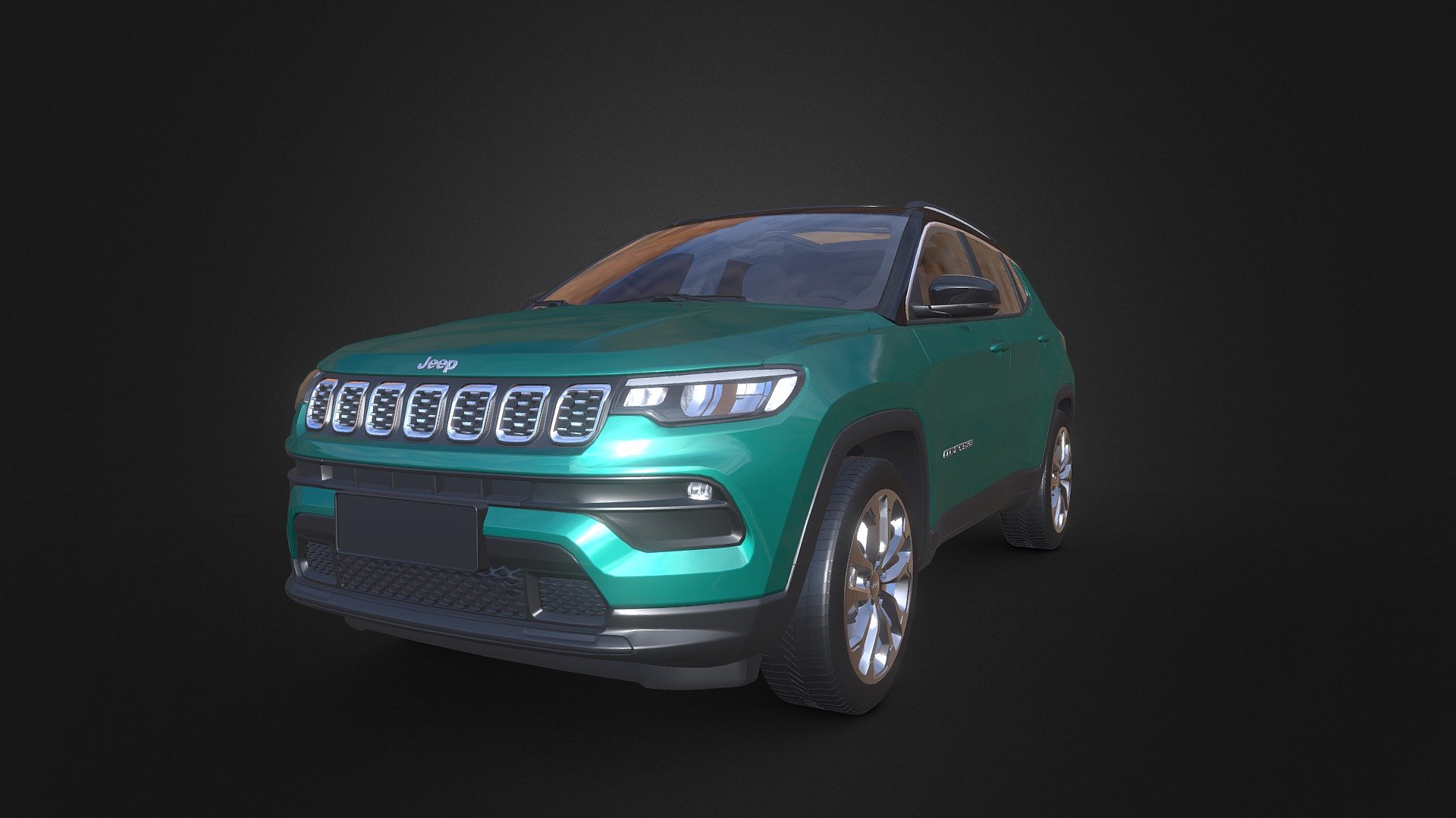 Jeep Compass 2022 Lowpoly - Download Free 3D model by Davidson (@a0930582398) 3d model