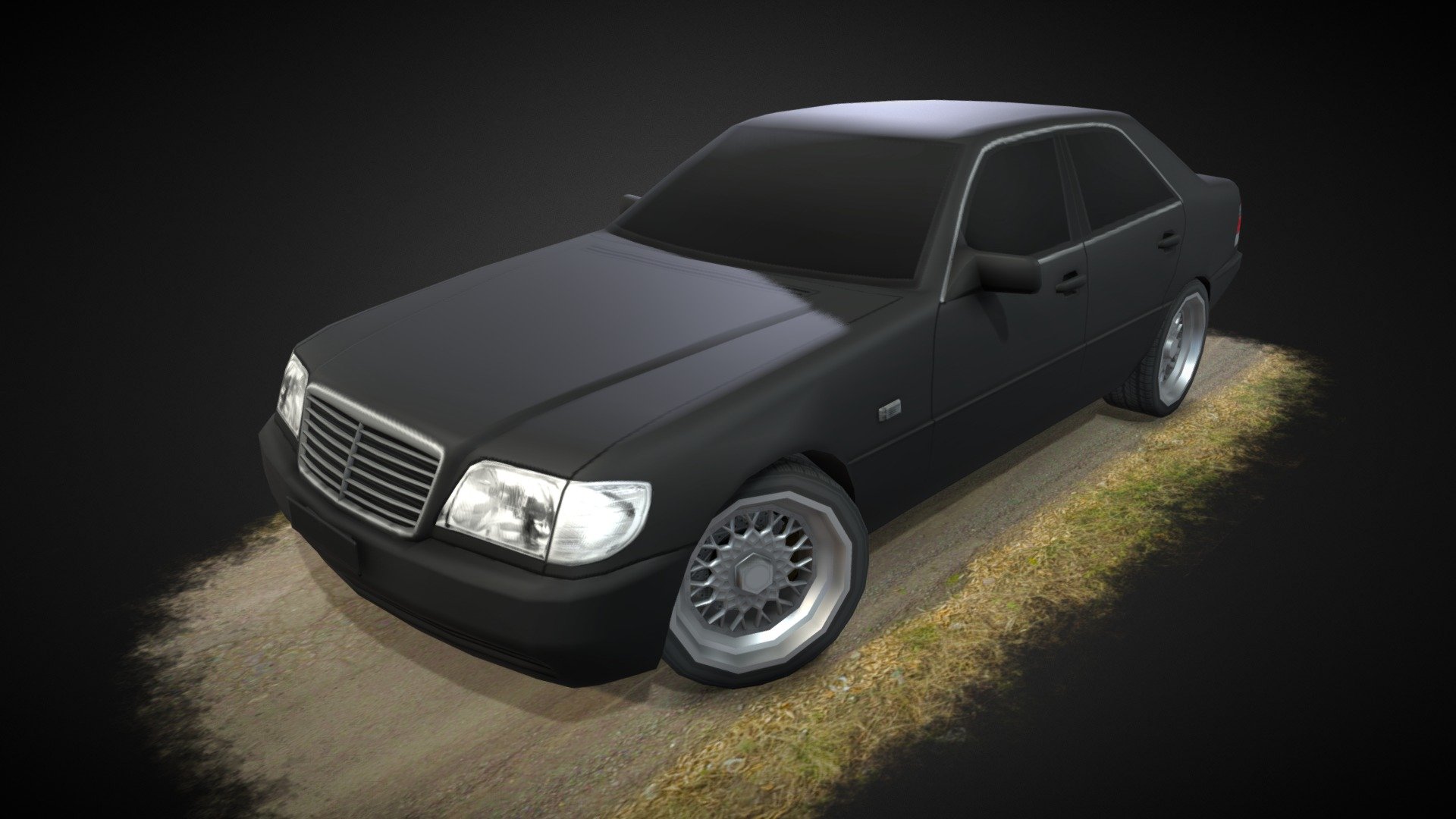 Mercedes W140 - 3D model by Devsanterr 3d model