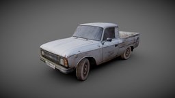 IZH-2715-PICKUP russian, moskvich, vehicle, lowpoly, gameasset, car, izh-2715