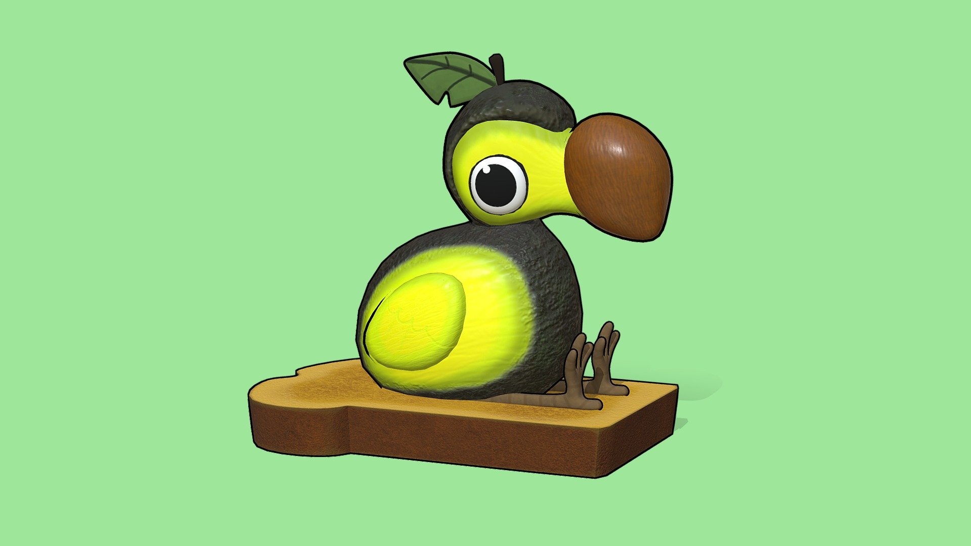 I made this model based on the artwork of Piper Thibodeau! Here is a link to the concept art: https://www.pinterest.co.uk/pin/1145110642727468480/ - Avocadodo - Buy Royalty Free 3D model by DanielBonnell 3d model