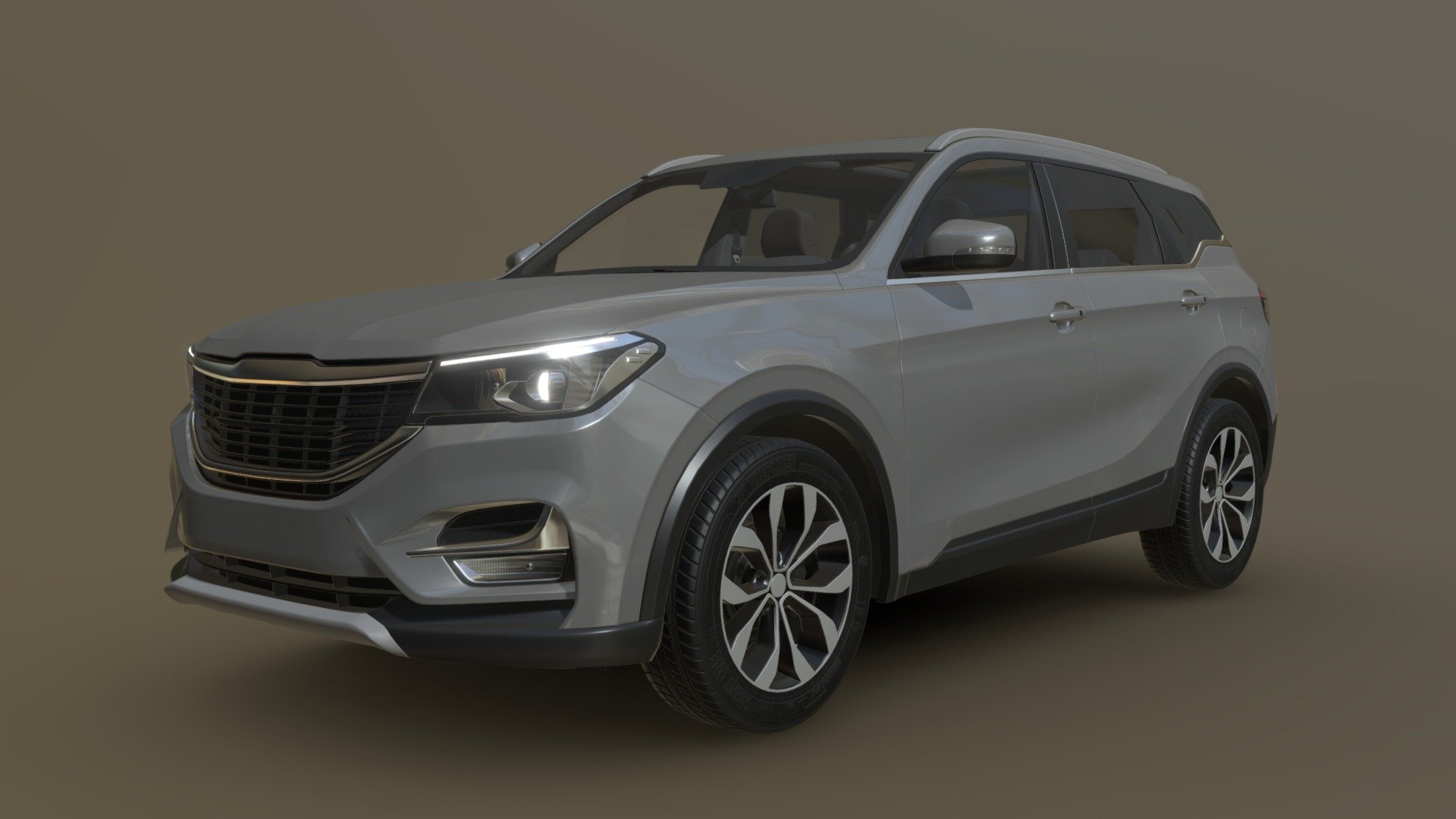 Crossover Car made for unreal marketplace - Crossover Car - 3D model by lyoshko 3d model