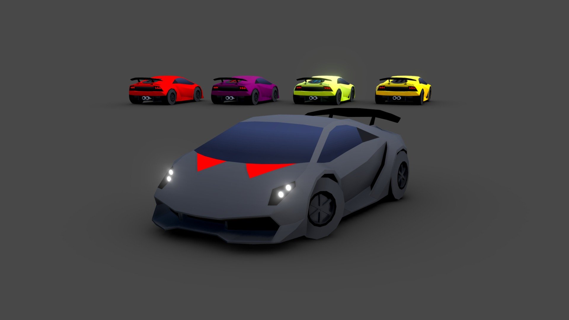 5 colors.

3352 triangles (wheels included).

FBX files included.

Cars use 2 materials (texture atlas of 512px * 512px).

Cartoon design.

This car is part of: CARS - Cute Racing Set - Cartoon Racing Car 2010 - Buy Royalty Free 3D model by SunsetStudio 3d model
