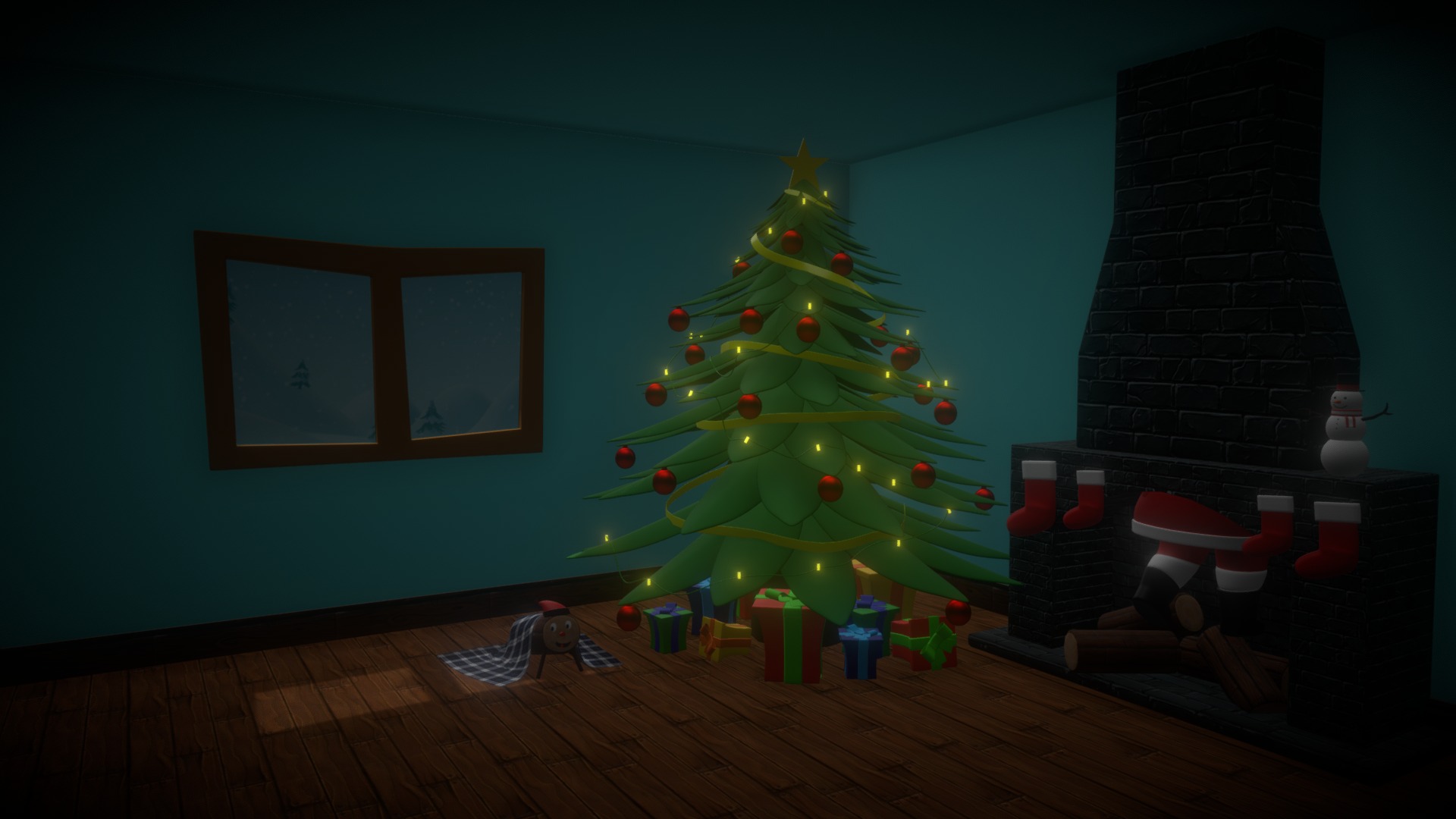 Cartoon Room on Christmas.
Made in 3DS MAX - Christmas room - 3D model by Gmanresa 3d model