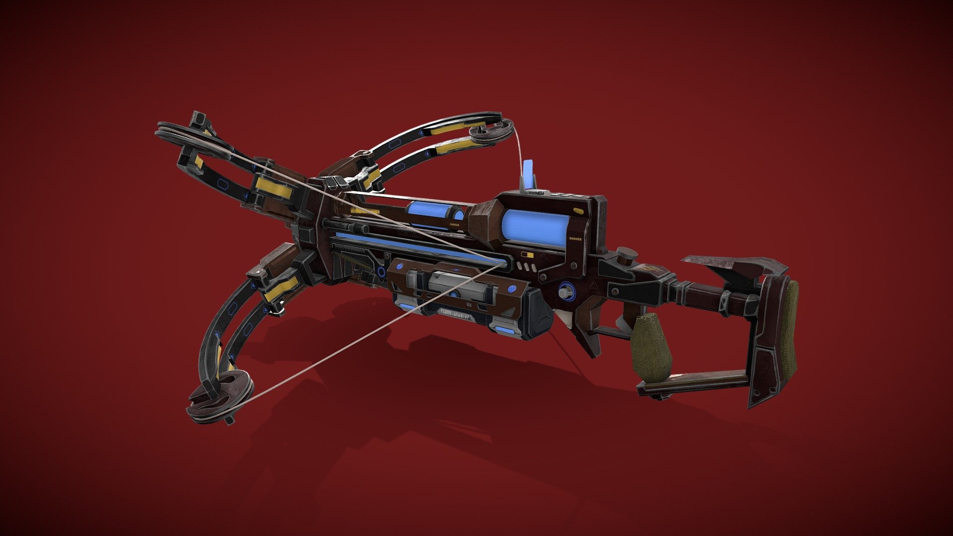 Sci-fic Crossbow

with 6 textures including albedo, AO, emissive, metallic, normal, roughness - Crossbow - 3D model by airairairairair 3d model