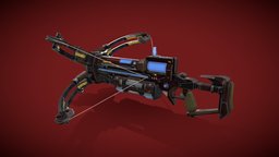 Crossbow weapon-3dmodel, sci-fi