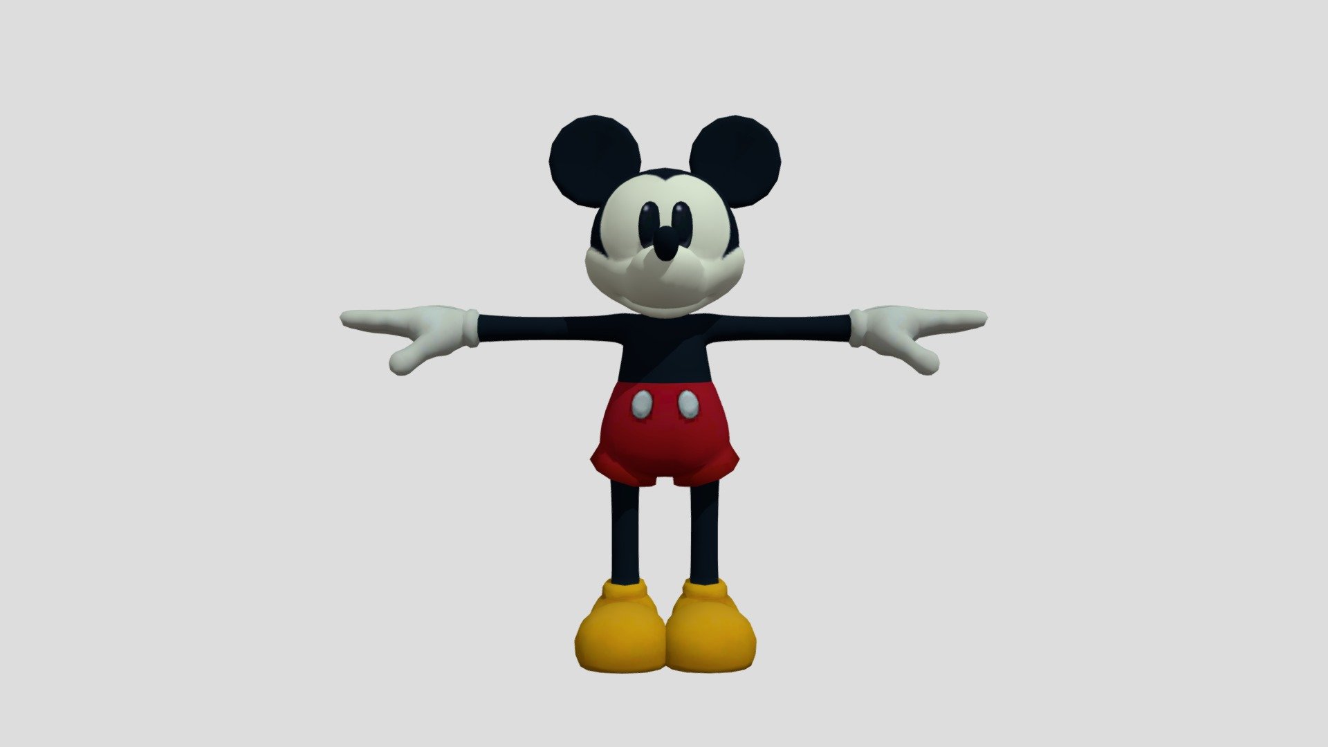this model is from a game called epic mickey - epic mickey model - Download Free 3D model by Dead Account (@mockrice) 3d model