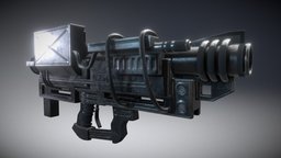 Heavy Blaster Gun blaster, heavy, 8k, 3dhaupt, 3d-coat, gun