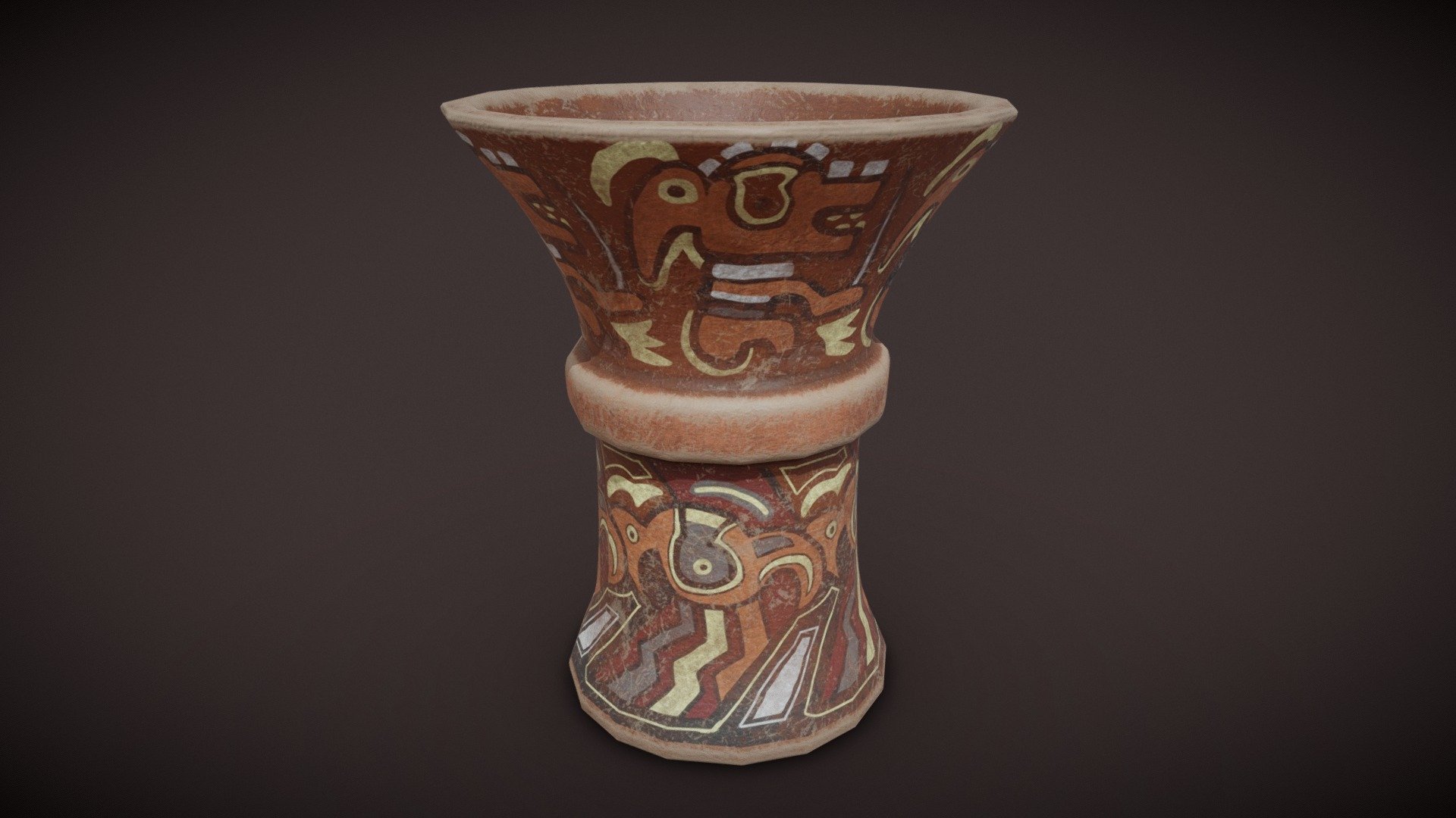 Bolivia, Cochabamba Tiwanaku style
400-100 (WaistedCup)

Fbx low and hig poly, textures 2048x2048, marmoseth file - Waisted Cup Tiwanaku - Buy Royalty Free 3D model by dsv86 3d model
