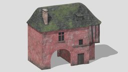 Castle Medieval Middle Ages 04 Low Poly PBR