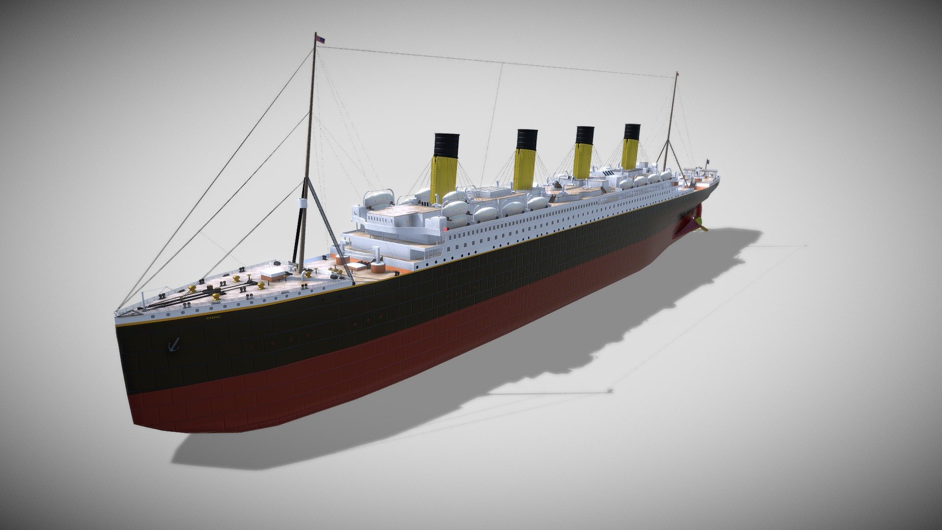 titanic_model - 3D model by Press87 3d model