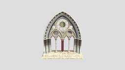 Gothic Arch medieval, arch, gothic, gameready-lowpoly, gamereadyasset3d