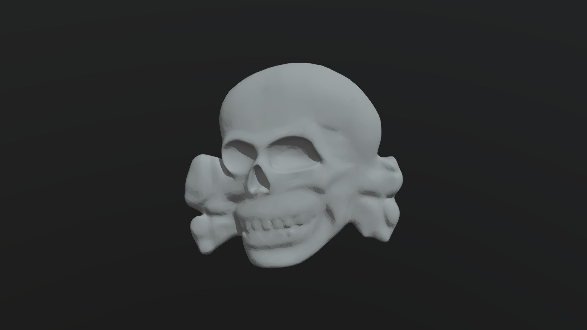 Totenkopf skull made to fit my other hat I made 3d model