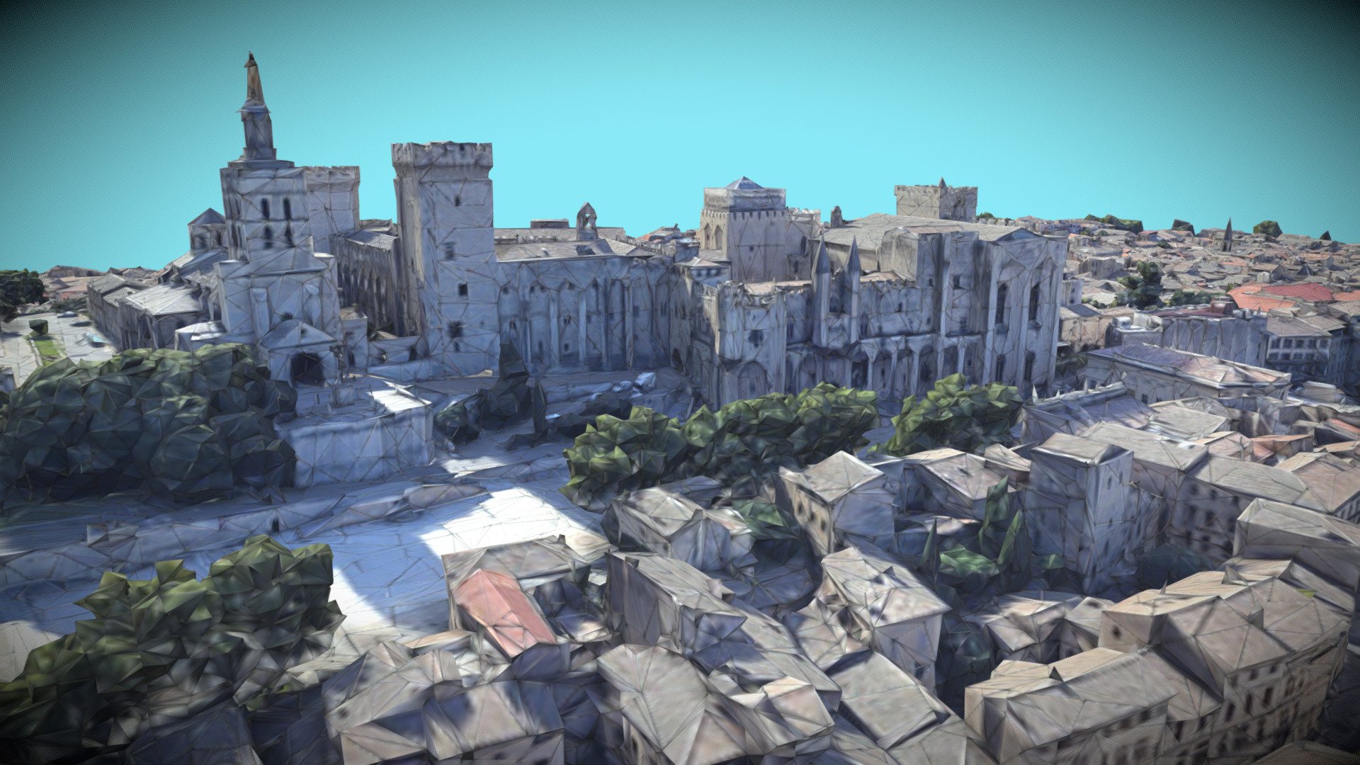 Palais des Papes, Avignon, Southern France - Palace of the Popes, Avignon, France - Download Free 3D model by Brian Trepanier (@CMBC) 3d model