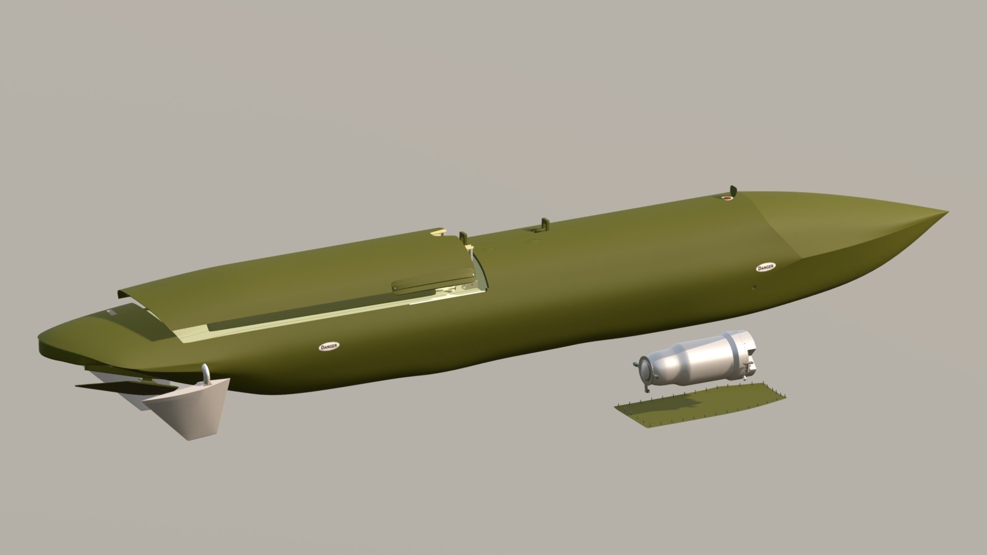 AGM-129A Advanced Cruise Missile by Akela Freedom - AGM-129A FBX Animated - 3D model by Jeyhun1985 3d model