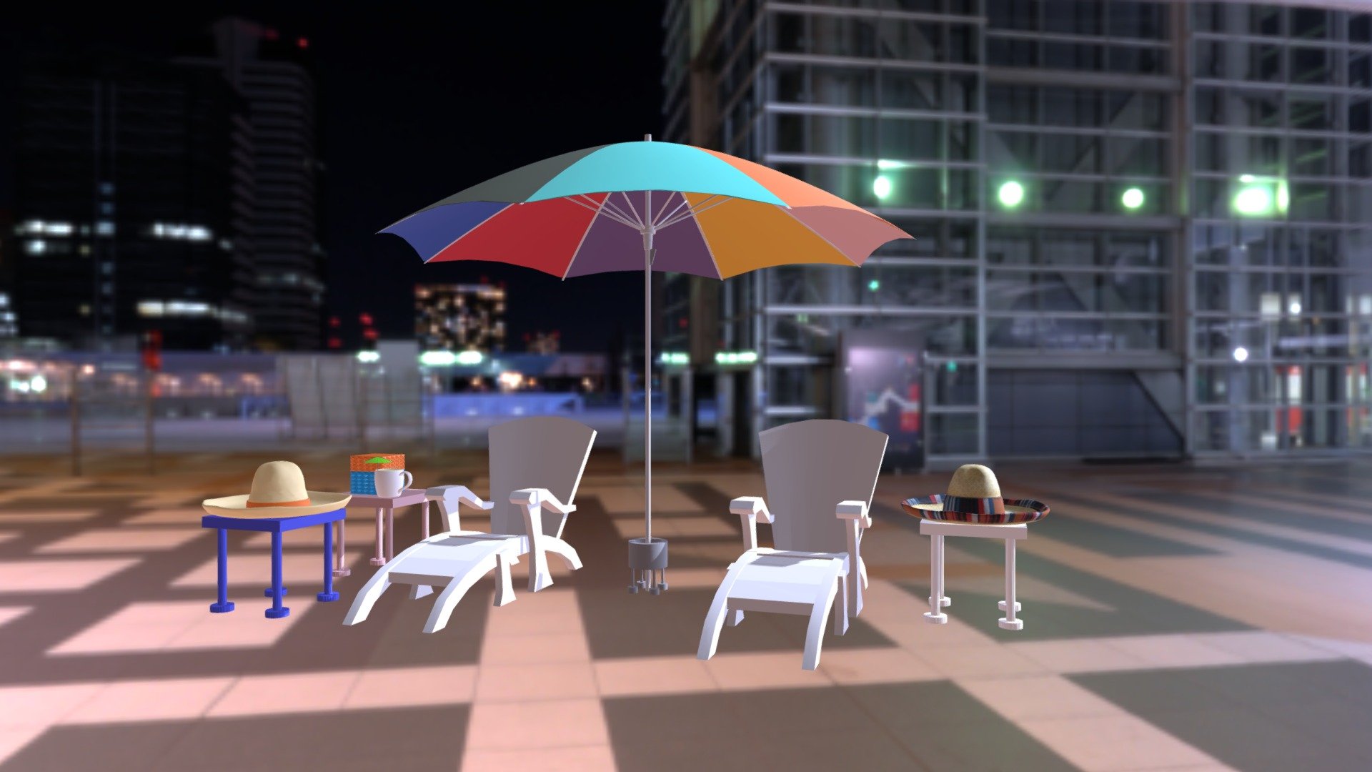 Parasolumbrella - Download Free 3D model by Sungebob (@kceefer2006) 3d model