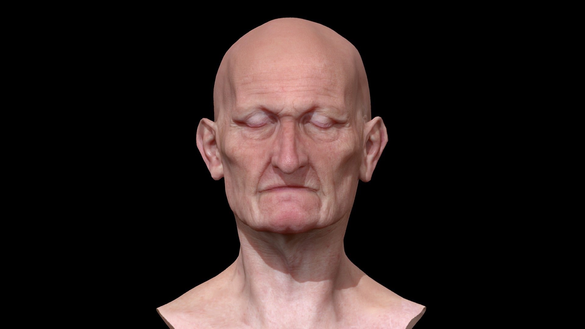 don't normally upload on here but here - Old Man Face sculpt v2 - 3D model by Curtisd2001 3d model