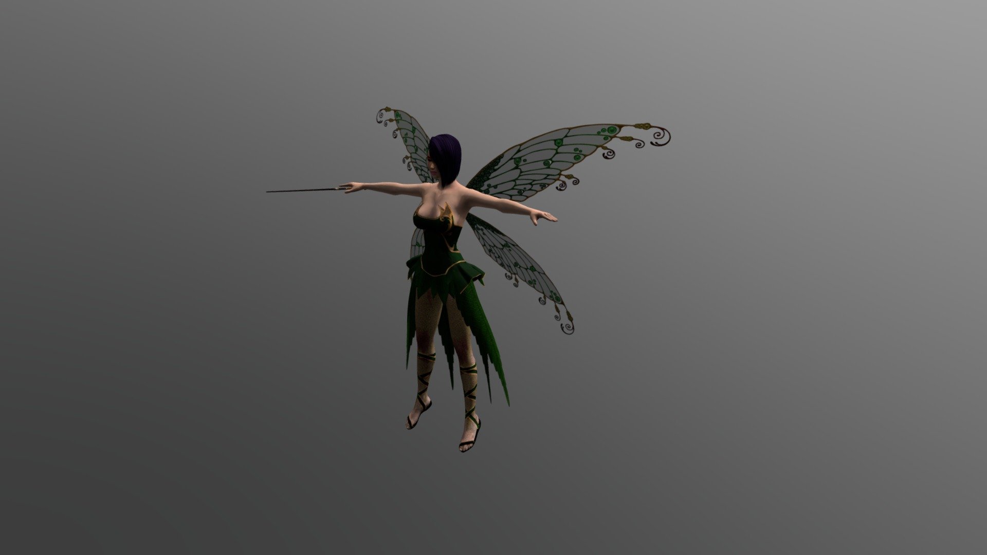A Fairy model with Skeleton. 

Testing Purposes only. 

Model from other artist 3d model