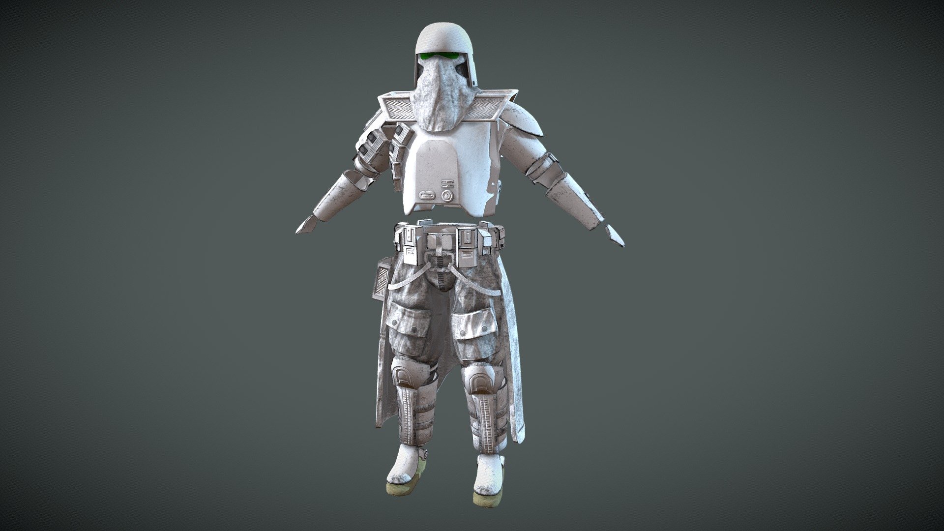 Galactic Marine armor inspired from Star Wars Revenge of the Sith - Model/Art by Outworld Studios

Must give credit to Outworld Studios if using this asset

Show support by joining my discord: https://discord.gg/EgWSkp8Cxn

FYI: The uniform for this Galactic Marine armor set is the same one for the Phase II Clone Trooper, you can download it here https://sketchfab.com/3d-models/star-wars-phase-2-clone-trooper-1fd3c5dfd9864394b1cbaf780e1779bd - Galactic Marine - Star Wars - Buy Royalty Free 3D model by Outworld Studios (@outworldstudios) 3d model