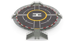 Helipad Civil Coated Circular Elevated D vtol, drone, airport, round, aircraft, game-ready, heliport, circular, game-asset, coating, helipad, aam, lowpoly-gameasset-gameready, lowpolymodel, landingpad, uam, landing-platform, coated, evtol, realtimeasset, realtime-ready, uav, gameasset, gameready, vtol-aircraft, helicopter-landing-pad, helicopterpad, noai, helicopter-airport, urban-air-mobility, vertical-takeoff-and-landing, vertipad, vertihub, vertiport, advanced-air-mobility, air-taxi
