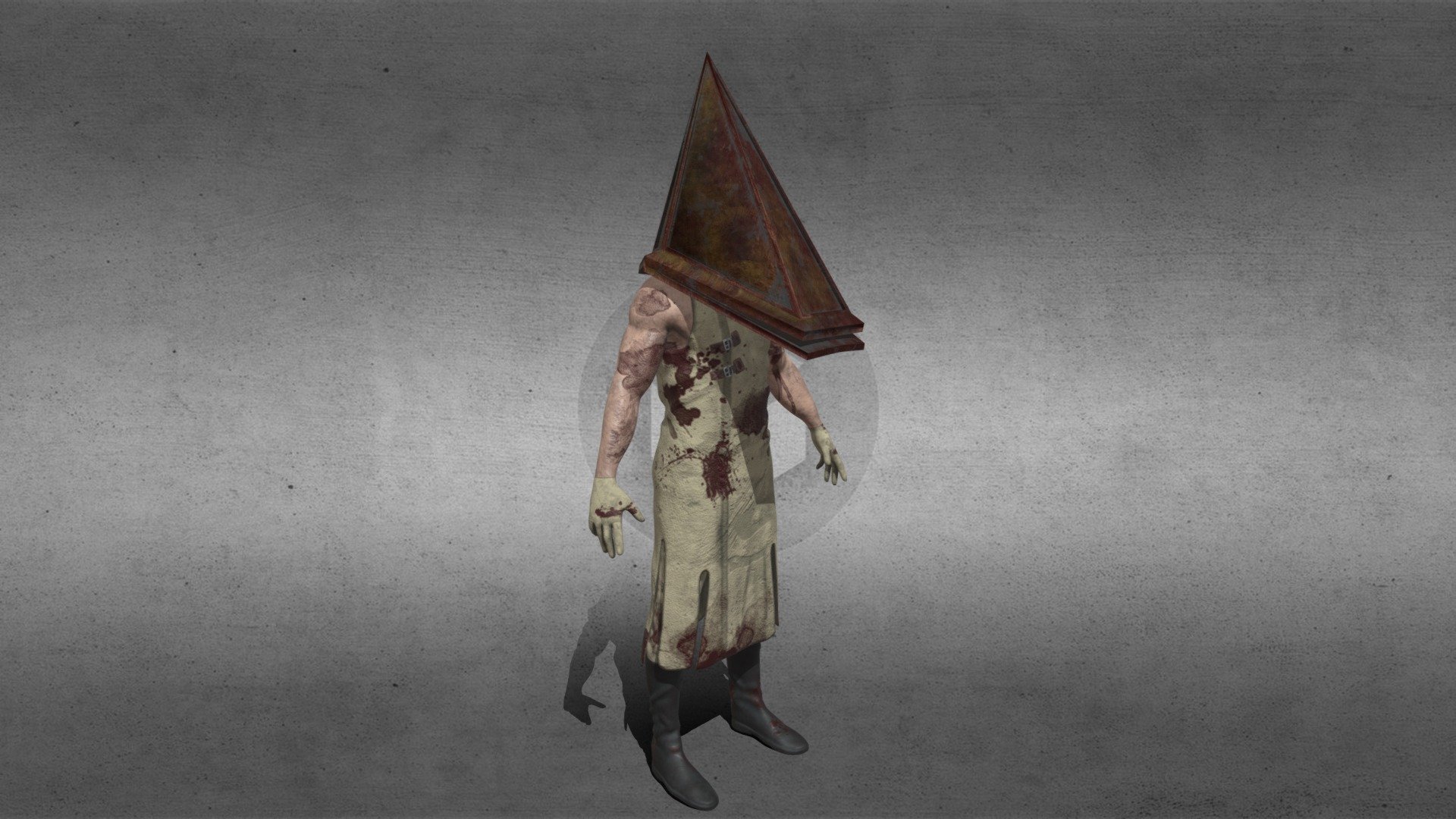 Hello ! im a bachelor 2 3D student from Ynov Aix Campus in france,
Let me introduce you my personnal project : PyramidHead, from Silent Hill - Pyramid Head From SilentHill - 3D model by Lucas.Boggero 3d model