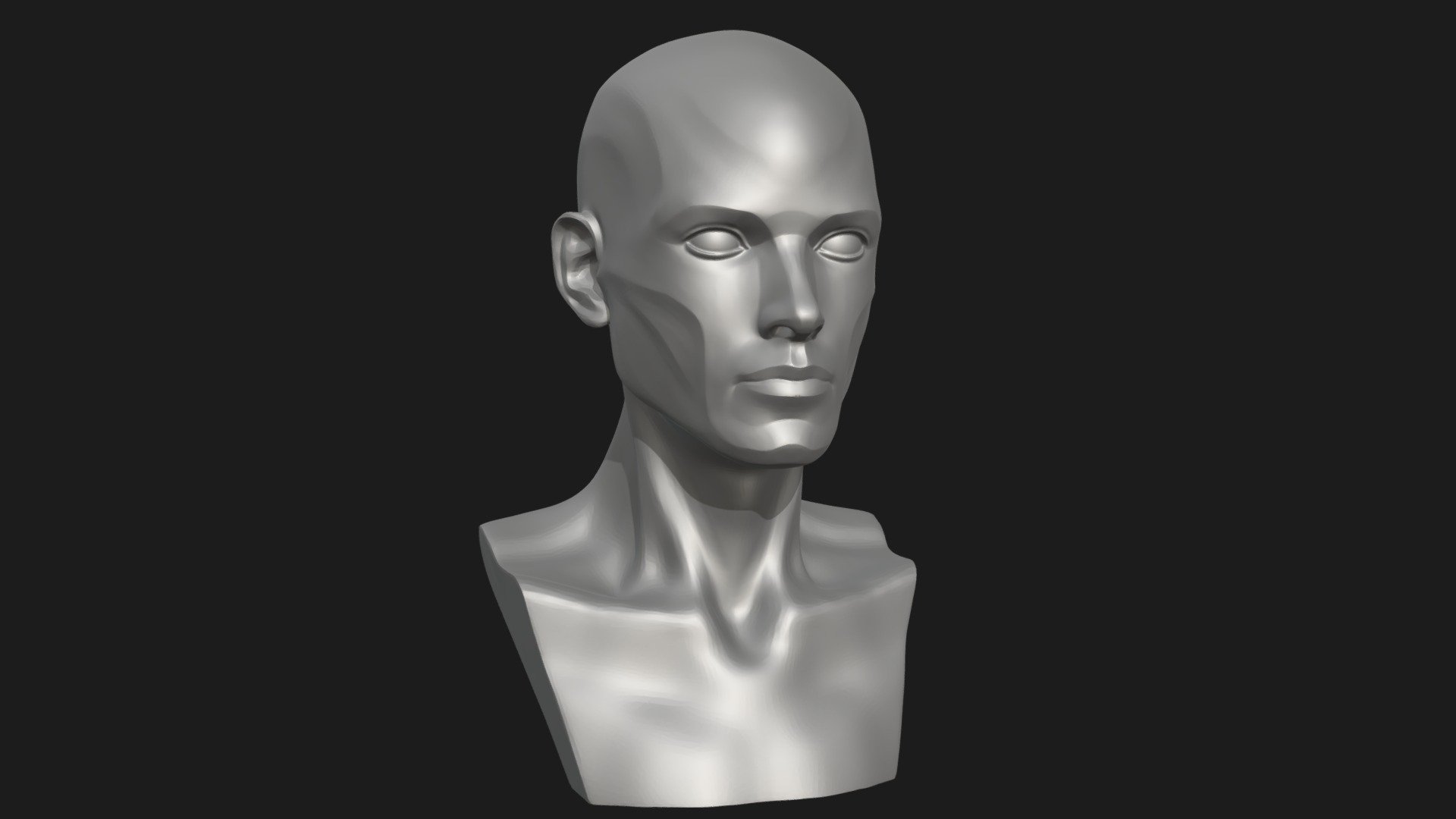 Binaural head design A - 3D model by C.J..Goldman 3d model