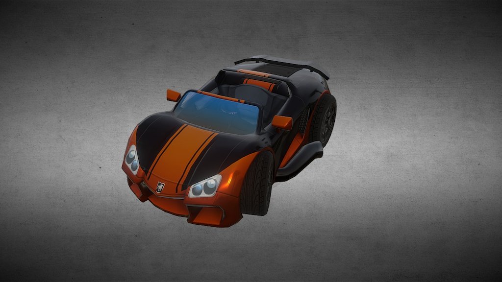Vehicle and character built for mobile development - Lobo - 3D model by Zimster 3d model