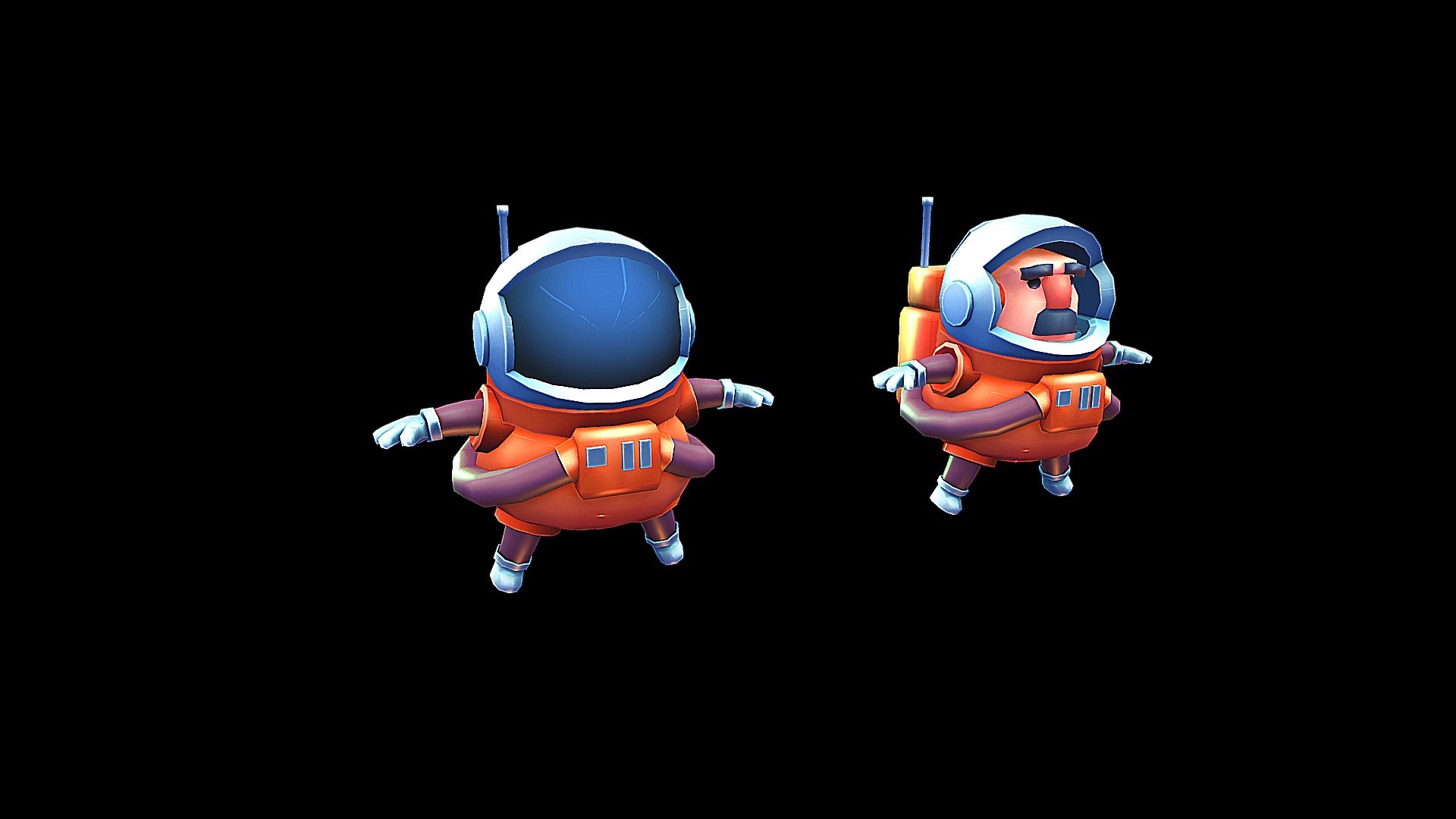 Astronaut - 3D model by Captain LowPoly (@captainlowpoly) 3d model