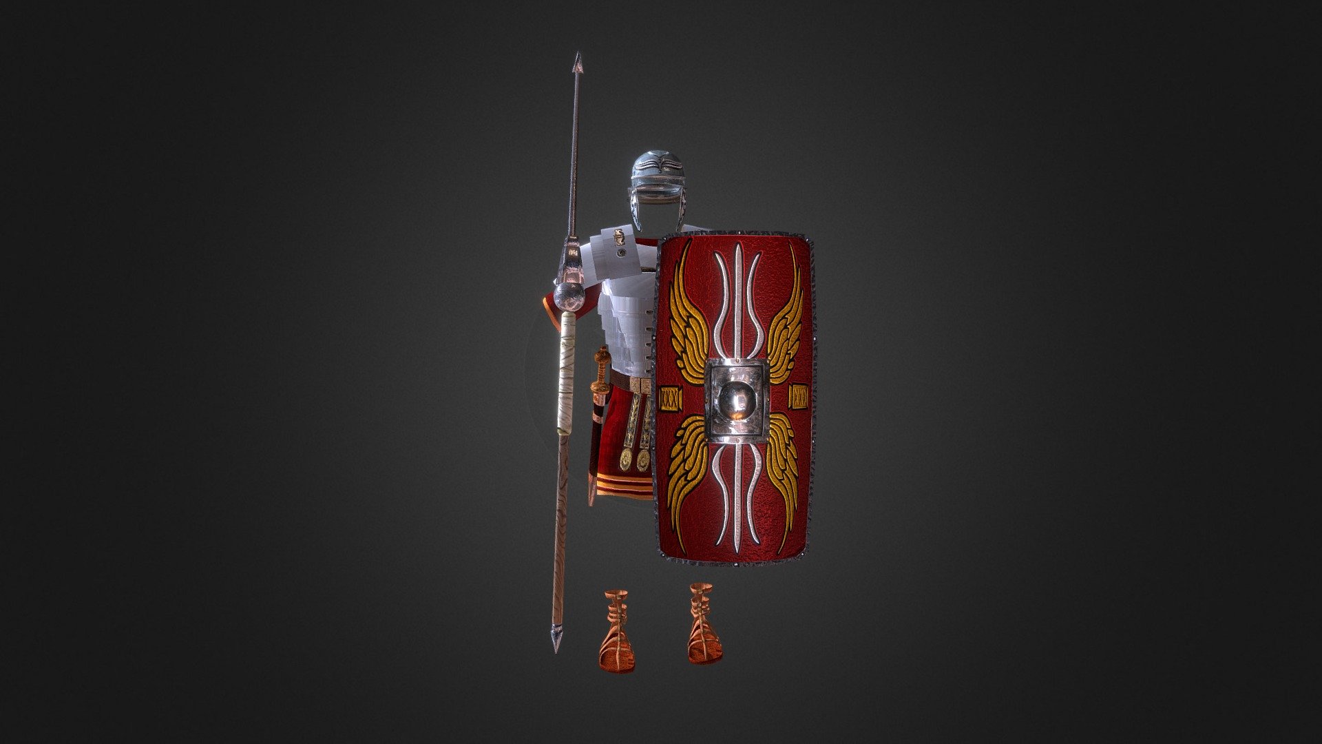 3ds max ,low-poly model,ready for game and virtual reality - Roman Armor  Attack - Buy Royalty Free 3D model by pinotoon 3d model