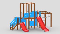 Lappset Activity Tower 02 tower, frame, bench, set, children, child, gym, out, indoor, slide, equipment, collection, play, site, vr, park, ar, exercise, mushrooms, outdoor, climber, playground, training, rubber, activity, carousel, beam, balance, game, 3d, sport, door