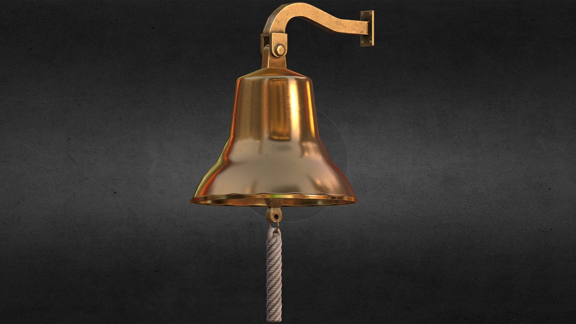 Nautical Ship's Bell. Brass Material. Light used metal. 

The set contains low-polygon and high-polygon objects.
Tip: If desired, the number of polygons can be reduced

Zip contains:

1 .max (3dsMax 2016)

1 .mat  (Vray Materials)

1 .blend (low poly with Subsurf.mod, with UV and Materials)

1 .fbx (high poly, smoothed)

1 .fbx (low poly, not smoothed)

1 .obj (high poly, smoothed)

1 .obj (low poly, not smoothed)

High resolution textures(4096x4096 (.PNG)): Base Color, Ambient Occlusion, Height map, Normal map, Metallic, Roughness

Vray Textures Pack(.PNG)

PBR Textures Pack(.PNG)

The author hopes to your creativity.

If you have questions or suggestions, please contact me

P.S. This model was created in software &lsquo;Blender 3D' with GNU General Public License (GPL, or free software) - Nautical Bell - 3D model by Vitamin (@btrseller) 3d model