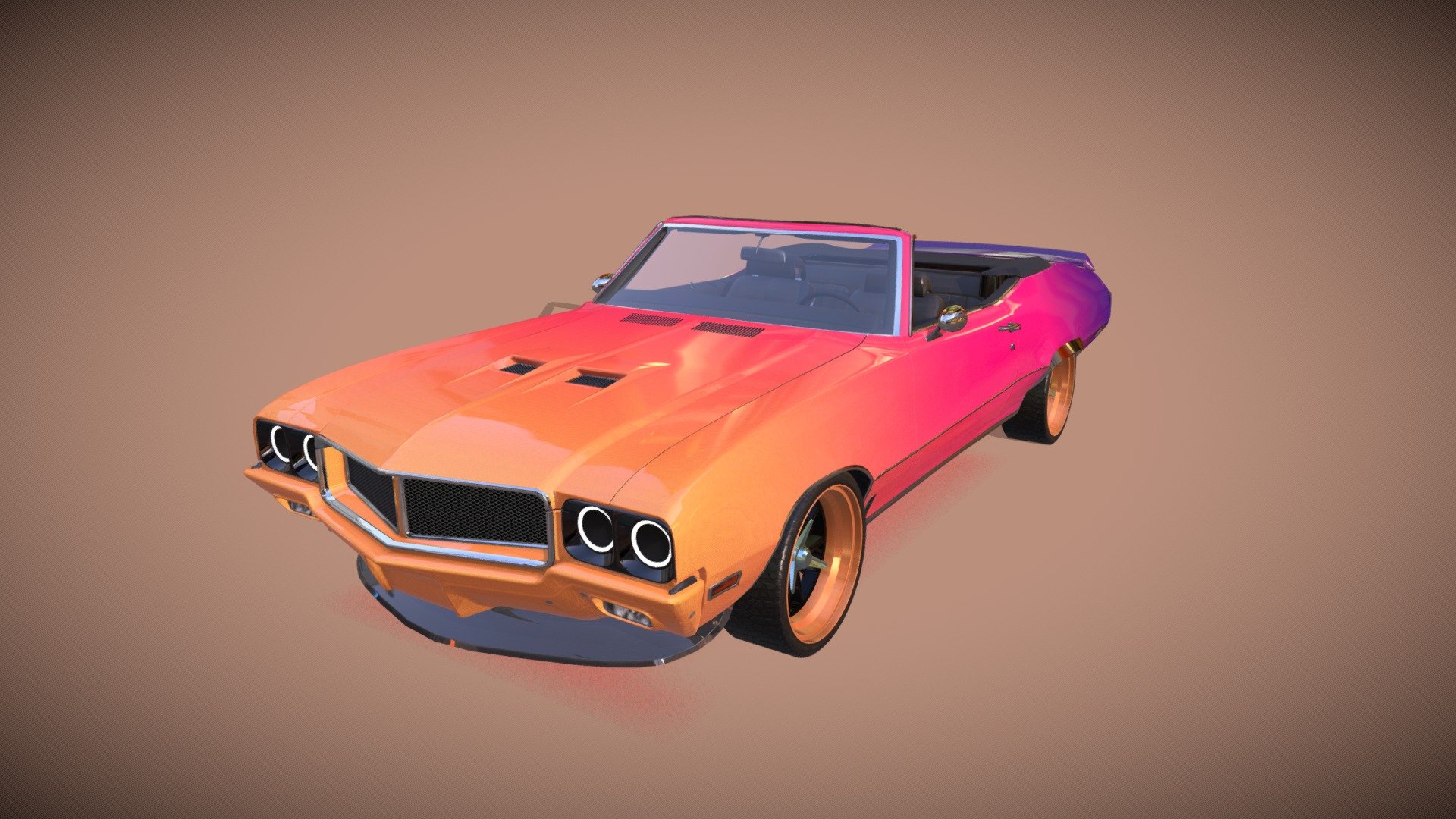 Muscle car Buick Cabriolet with visualized engine and interior

Wheels Shelby cs69

Made for mobile game

Made in Blender 2.82 textured in Substance Painter - Buick GS Convertible - 3D model by Sobakef (@horron) 3d model