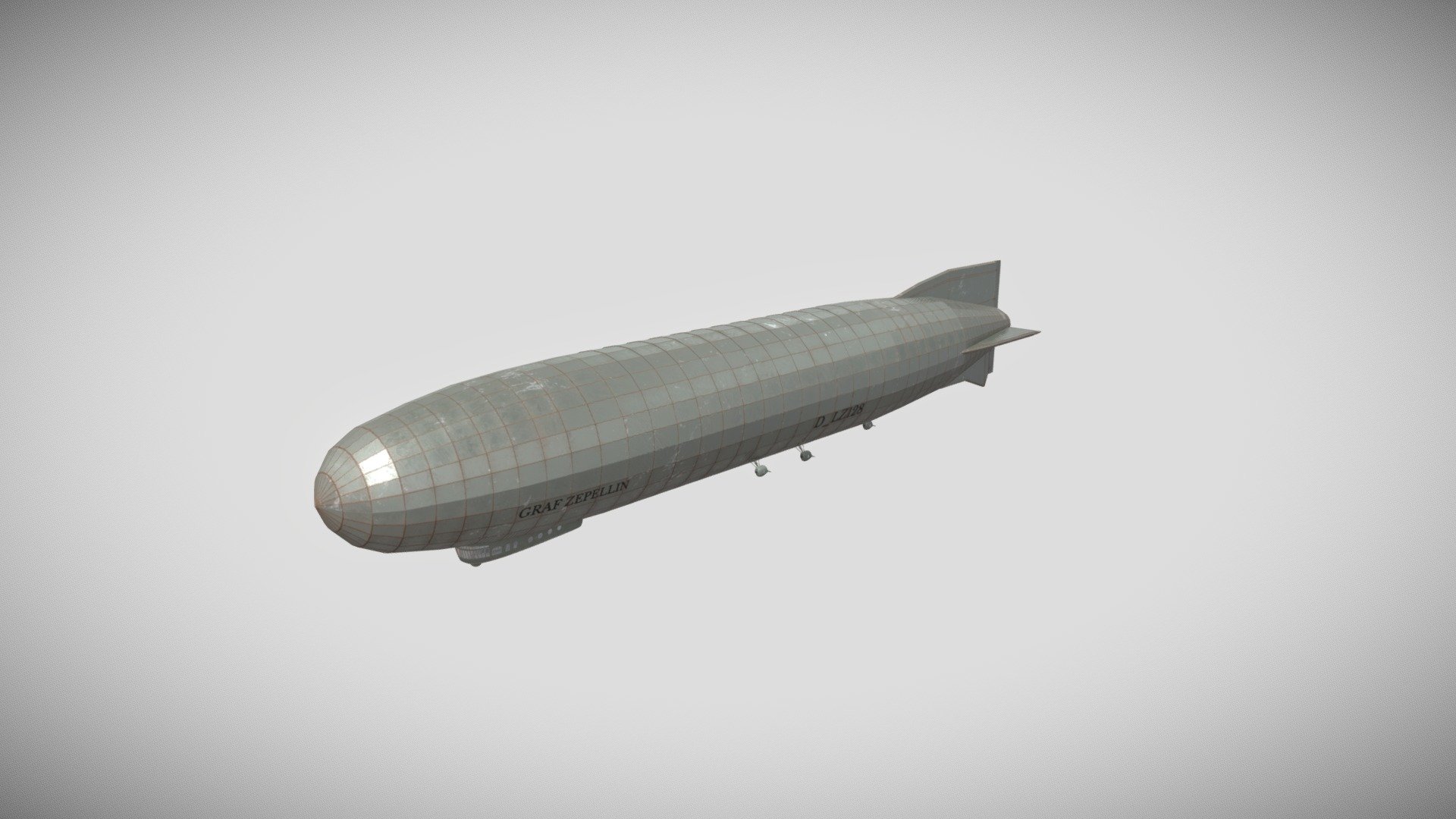 Graf Zepellin airship 3d models - "Graf Zepellin" Airship - 3D model by PewEklee 3d model